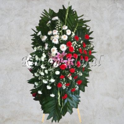 MEDALLÓNN FLORAL CON CLAVELES RF118