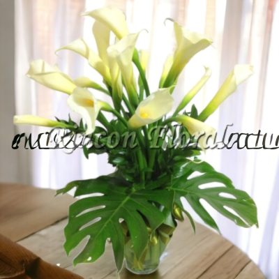 JARRÓN CON 20 ALCATRACES RF135