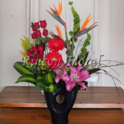 BASE CON FLOR VARIADA RF130