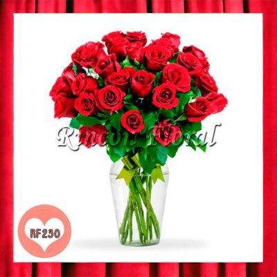 JARRÓN CON 36 ROSAS ROJAS RF230