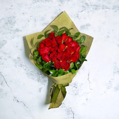 BOUQUET CON 24 ROSAS ROJAS RF334