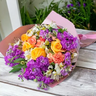 BOUQUET CON LISIANTHUS RF422