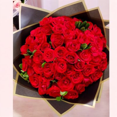 BOUQUET CON 50 ROSAS ROJAS RF769