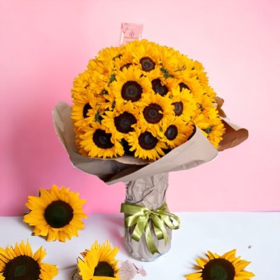 BOUQUET CON 100 GIRASOLES RF770