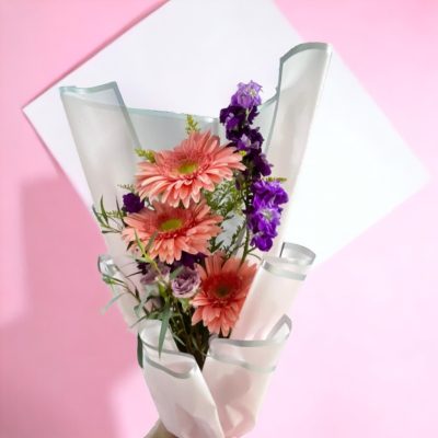 BOUQUET CON 3 GERBERAS RFM854