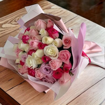 BOUQUET CON 50 ROSAS RF745