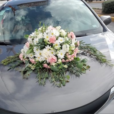ARREGLO PARA EL CARRO CON MARGARITAS RF889