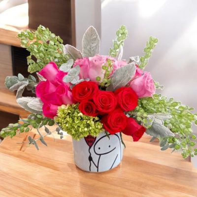 CILINDRO MONITO CON 18 ROSAS RFV43