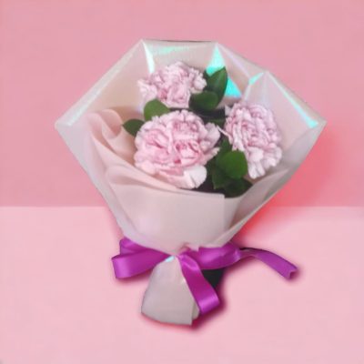 BOUQUET CON 3 CLAVELES RFM02