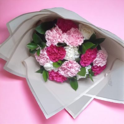 BOUQUET CON 14 CLAVELES RFM016