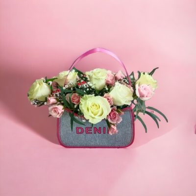 BOLSO DENIM CON ROSAS RFM005