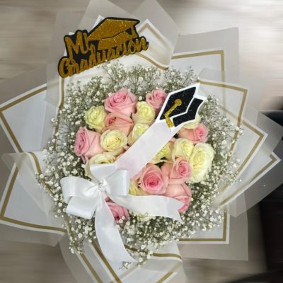 BOUQUET 24 ROSAS GRADUACIÓN RF378