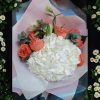 BOUQUET CON HORTENSIA Y ROSAS INGLESAS RF985