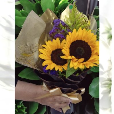 BOUQUET CON 2 GIRASOLES RF862