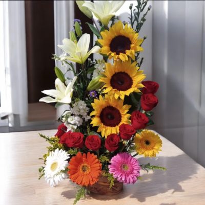 BASE CON FLORES DE VERANO RF856