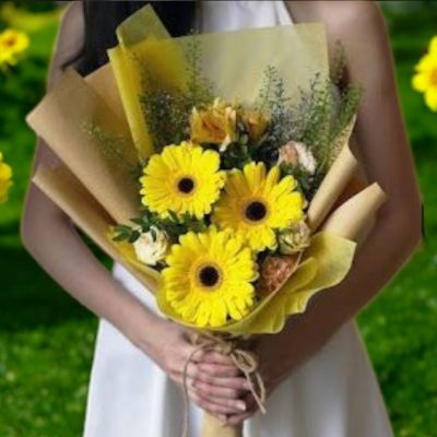 BOUQUET DE GERBERAS AMARILLAS RFA007