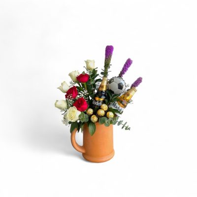 JARRON TARRO CERVEZA ROSAS Y LEATRIZ