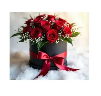 Caja con Rosas y Baby RFV227