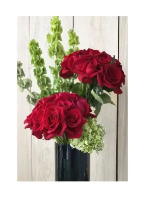 Jarrón 24 Rosas Rojas  RFV246