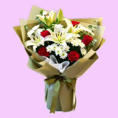 Buquet de Lilys y Margaritas  RFV206