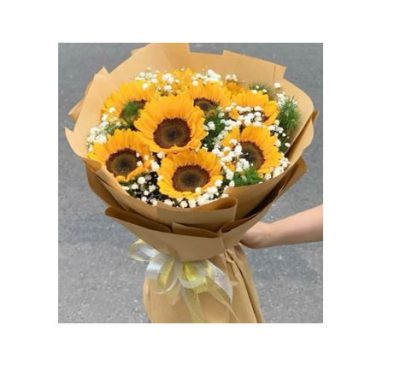 Buquet de Girasoles y Baby RFA072