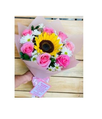 Buquet de Rosas y Girasoles RFA073