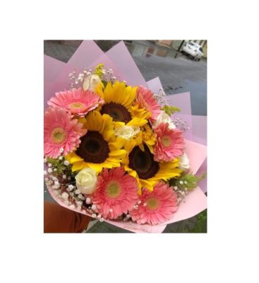 Buquet de Gerberas y Rosas RFA076