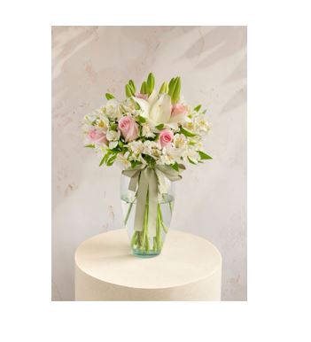 JARRON CON ROSAS Y LILYS RFM415