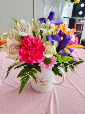 TAZA CON CLAVELES RFM425