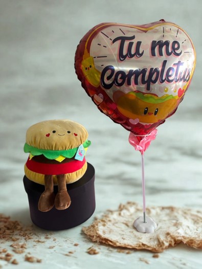 Peluche en forma de hamburguesa RFP100